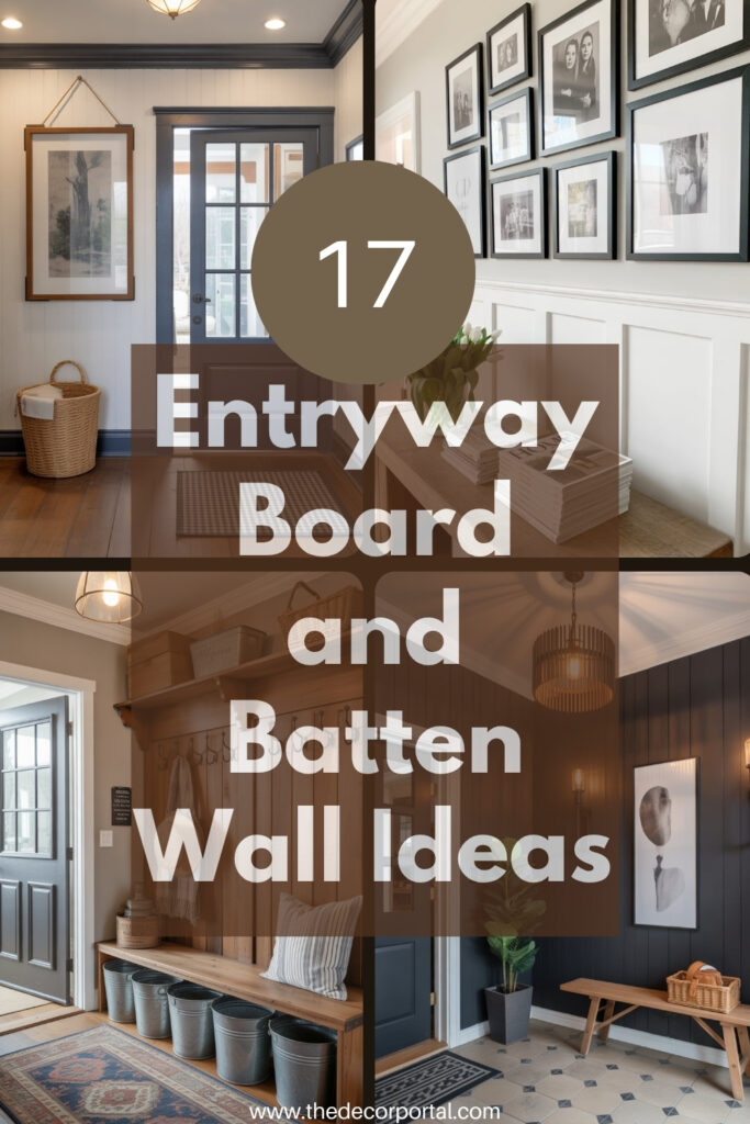 Title Image for the Entryway Board and Batten Wall Ideas.