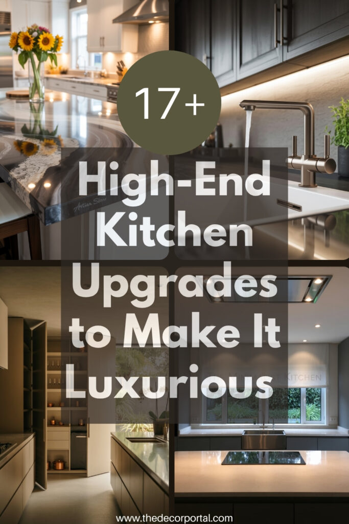 Title image of the article high-end kitchen upgrades.