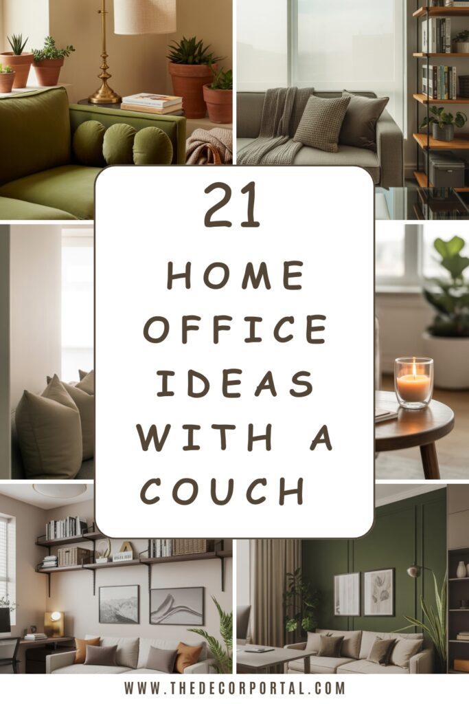 Title image of the article Home Office Ideas with a Couch That Can Help Maximize Both Comfort and Style.