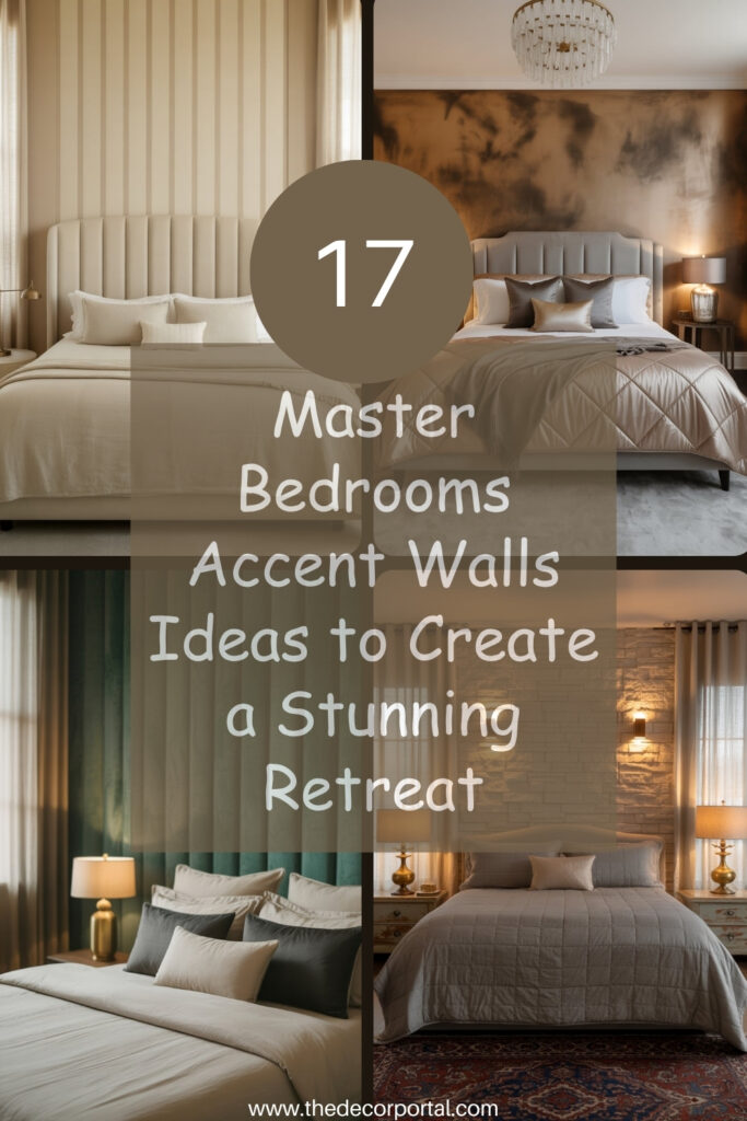 Title image for the article Master Bedrooms Accent Walls Ideas. 