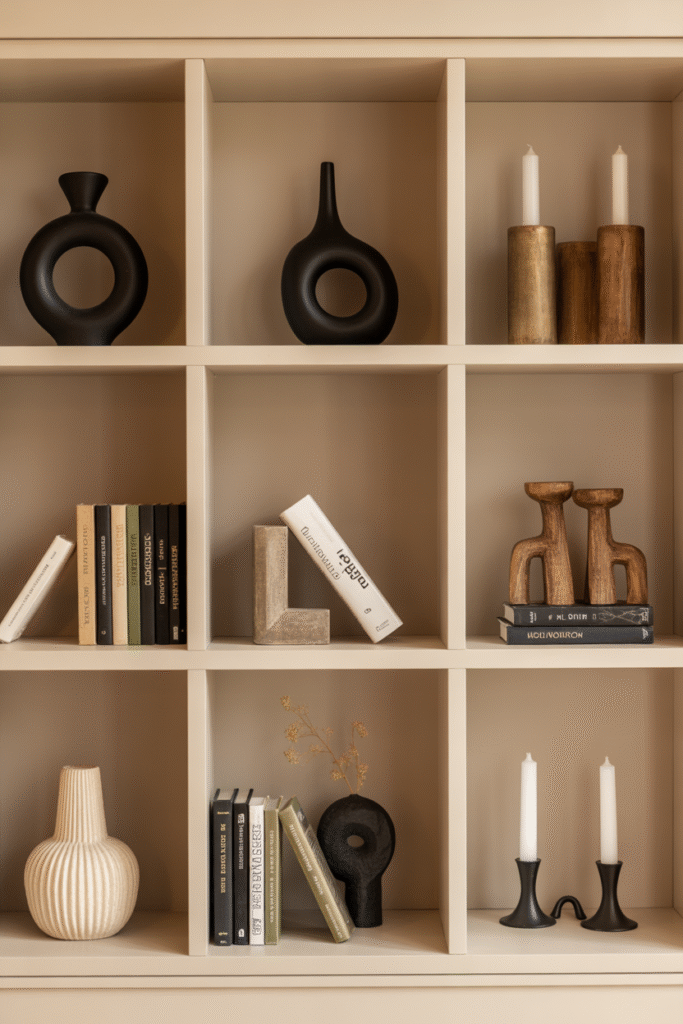 Objects arranged in odd-numbered groupings create natural balance.