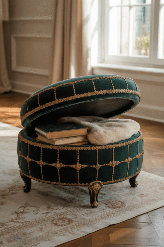Hidden storage furniture adds function without sacrificing style.

