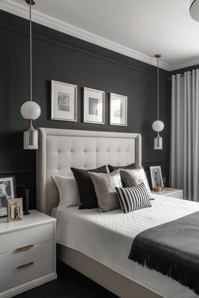 Featured image for black and white bedroom ideas.