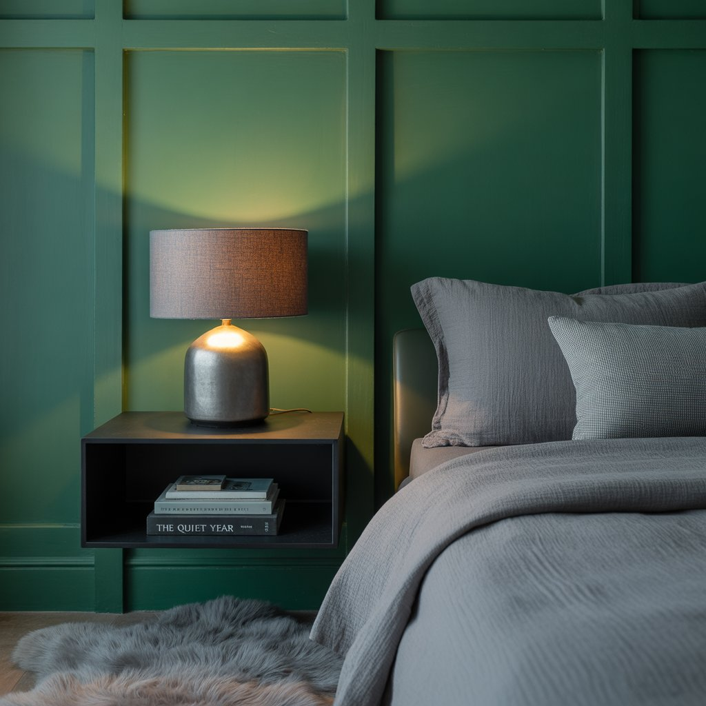 Featured image for best moody green paint colors.