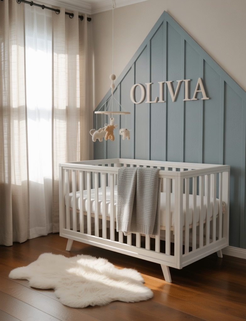 Featured image for board and batten nursery ideas.