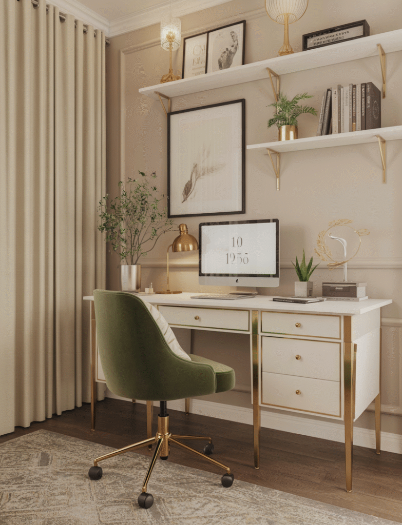 This is the featured image for the article green home office ideas.