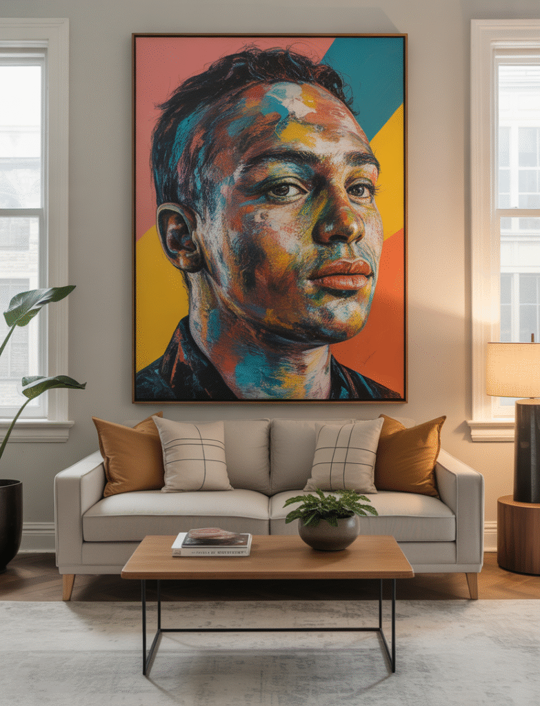 Featured image portraying big painting and a couch.