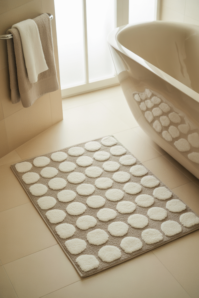 Layered neutral tones with subtle pattern details for added depth.

