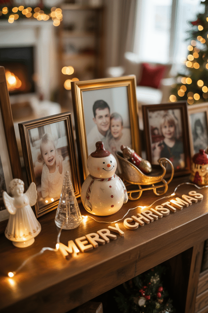 Personalized Christmas decor adding warmth, charm, and nostalgia.
