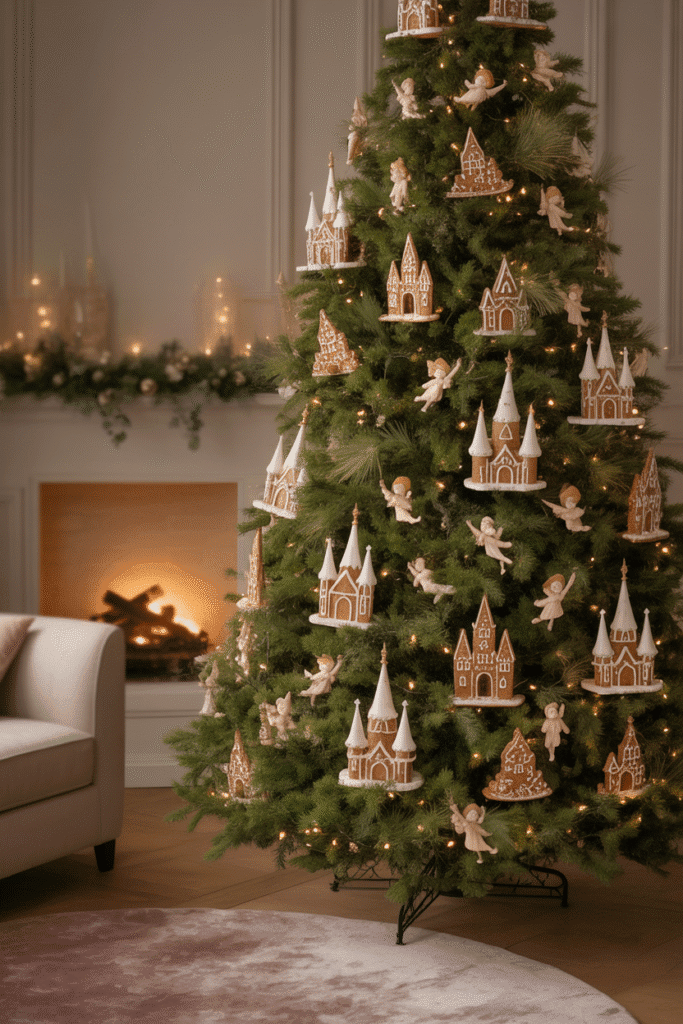 Fairytale themed Christmas tree with magical storybook charm.
