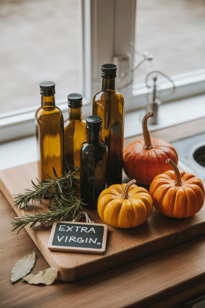 Functional fall kitchen tray with edible decor and cozy charm.

