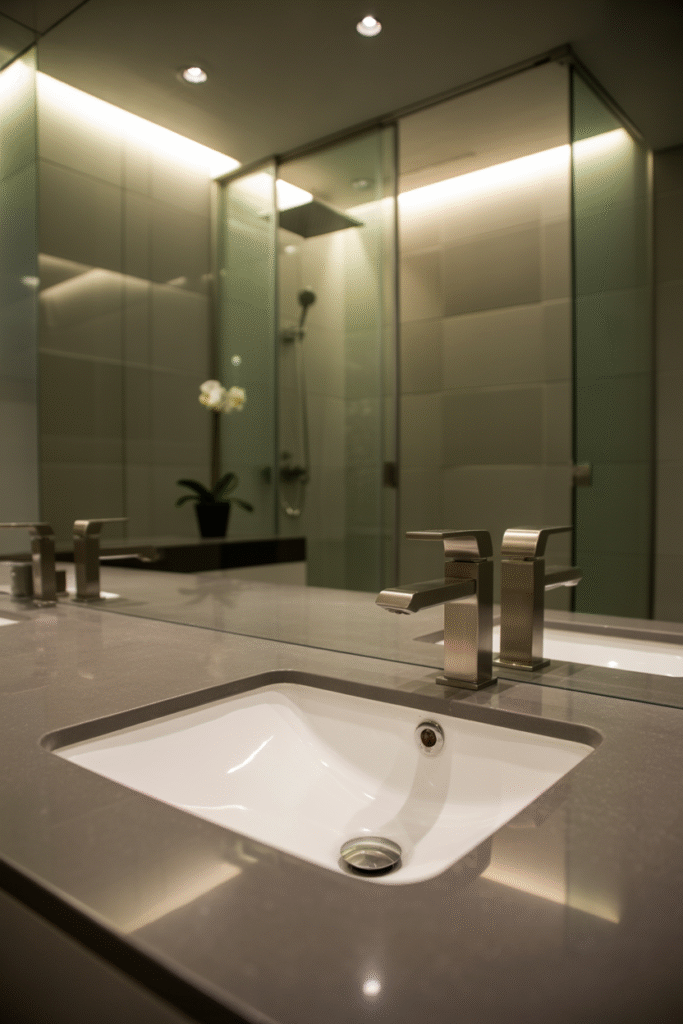 low maintenance bathroom