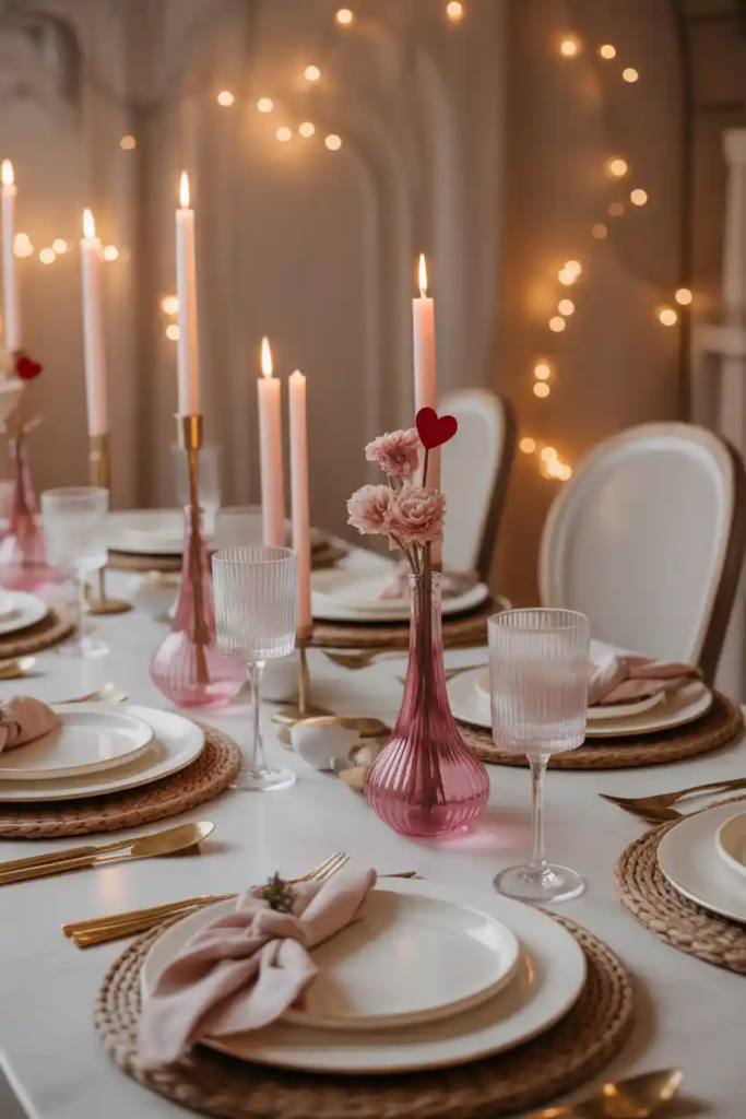 Elegant Valentine table decor