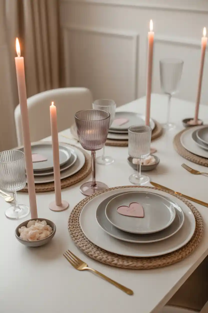Elegant Valentine table decor
